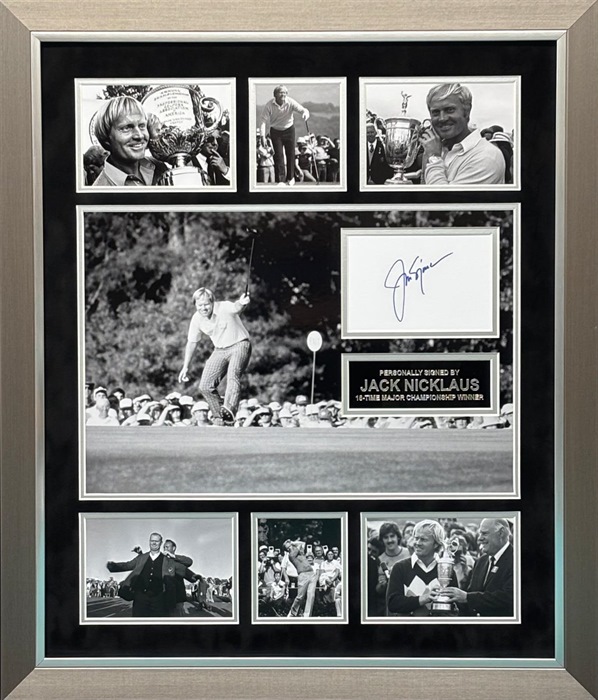 Lot 08 * Jack Nicklaus Print With Frame, Hand Signed By The Golfing Legend